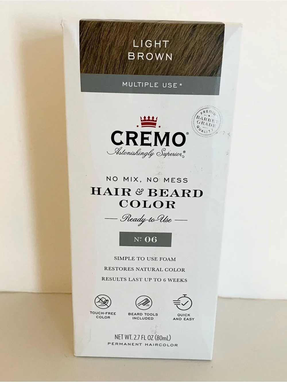 Cremo Light Brown No-Mix Hair & Beard Color - 06